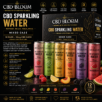 CBD Bloom CBD Sparkling Water — Mixed Case (12 x 10mg)