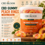 CBD Bloom CBD Gummy Peach Rings (Large Tub)